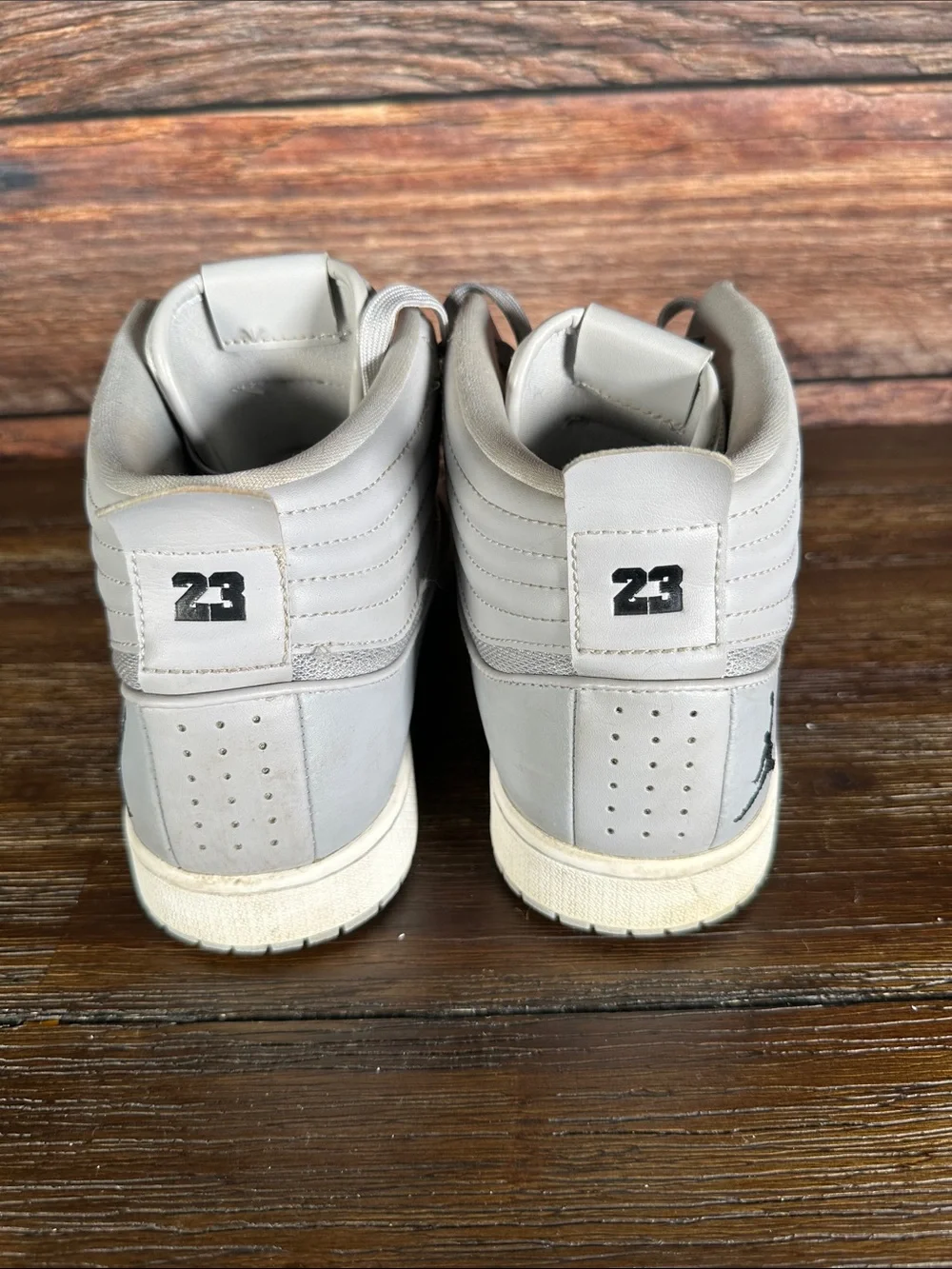 Jordan High-Top Sneakers in Light Gray